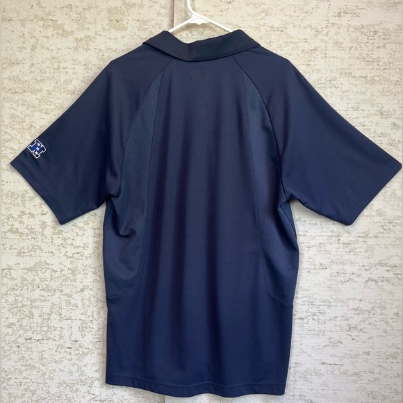 NFL Chicago Bears Men's Navy and Orange Polo Shirt Sz L Chicago Logo on Chest - Picture 7 of 11